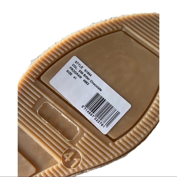 𝅺nwt Ganni Lace-up Jute Wedge Espadrilles in Bitter Chocolate - Picture 7 of 8